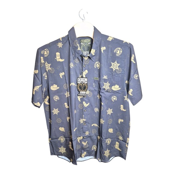 NEW! Dixxon X V-Twin X Rockford Fosgate Short‎ Sleeve Party Shirt Men's 3X NWT - Picture 2 of 7